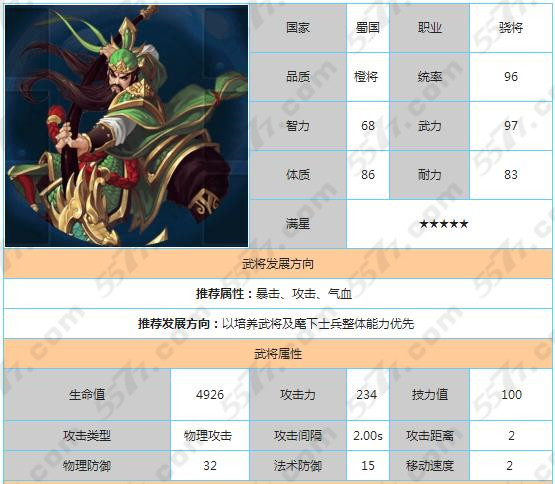 主公莫慌关羽培养攻略