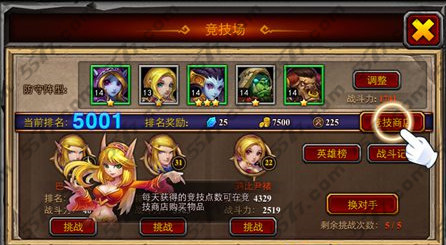 酋长萨尔竞技场攻略