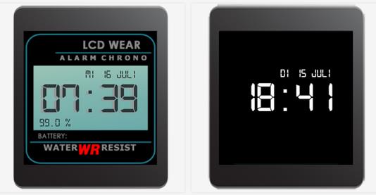 怀旧电子表风格表盘(Retro LCD Wear Watchface) 安卓版v1.0_5577我机网