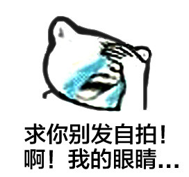 小白人捂眼表情包