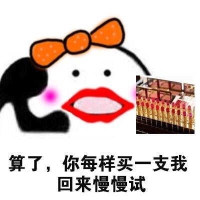歪小仙女你要买什么口红表情包无水印版
