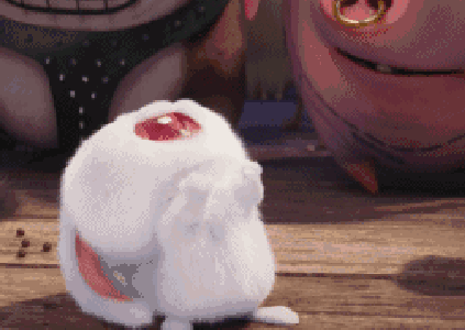 爱宠大机密萌兔子表情包gif