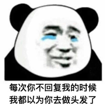 你每次不理我我都感觉你在做头发表情包下载