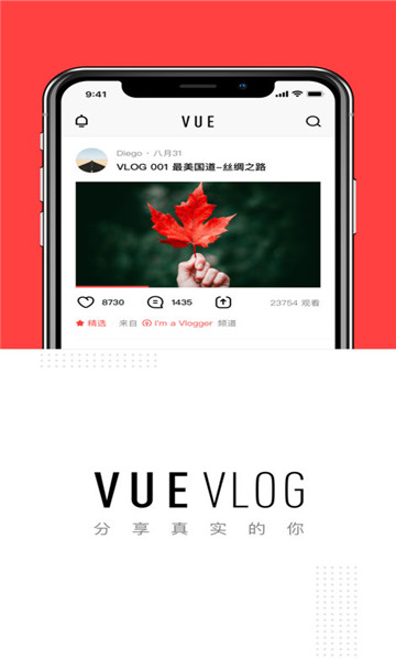 vue vlog app