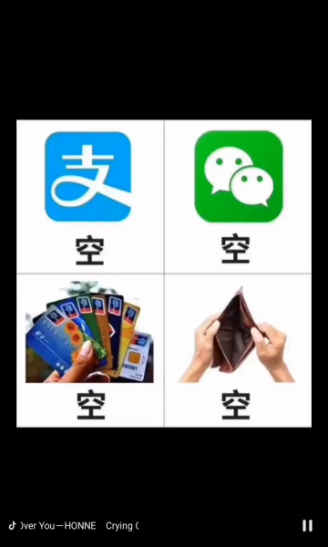 四大皆空是抖音上很流行的一个搞笑图,可以发在朋友圈给小伙伴们看