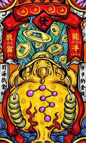 抖音猪年财神爷图片下载-2019猪年财神爷壁纸完整版