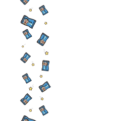 【抖音旺仔撒星星牛奶糖表情包素材】 1.直接点击图片即可保存 2.