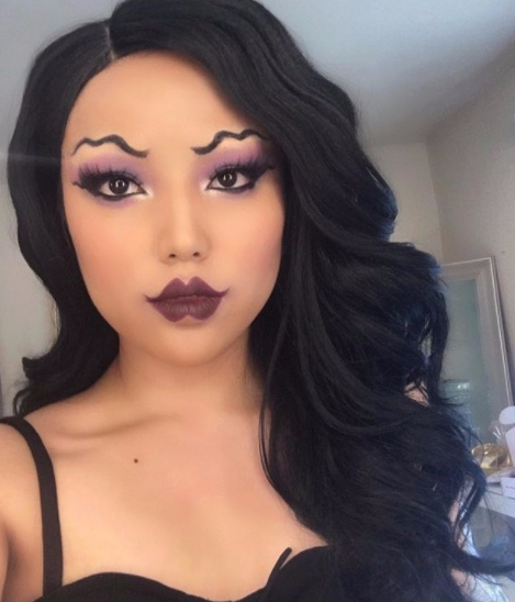 p上波浪眉,波浪眉是日前ins上非常火的眉型,想尝试一下但是不敢修眉毛