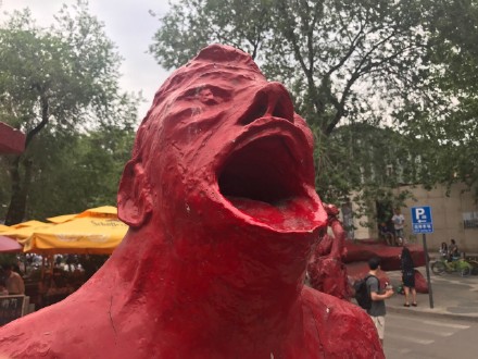 王大陆过山车大嘴表情包