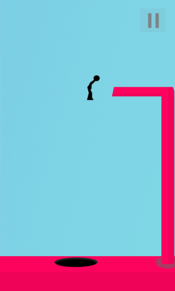 stickman flip in hole
